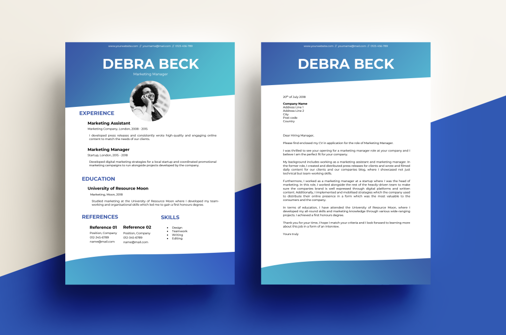 Resume And Cover Letter Templates For Free