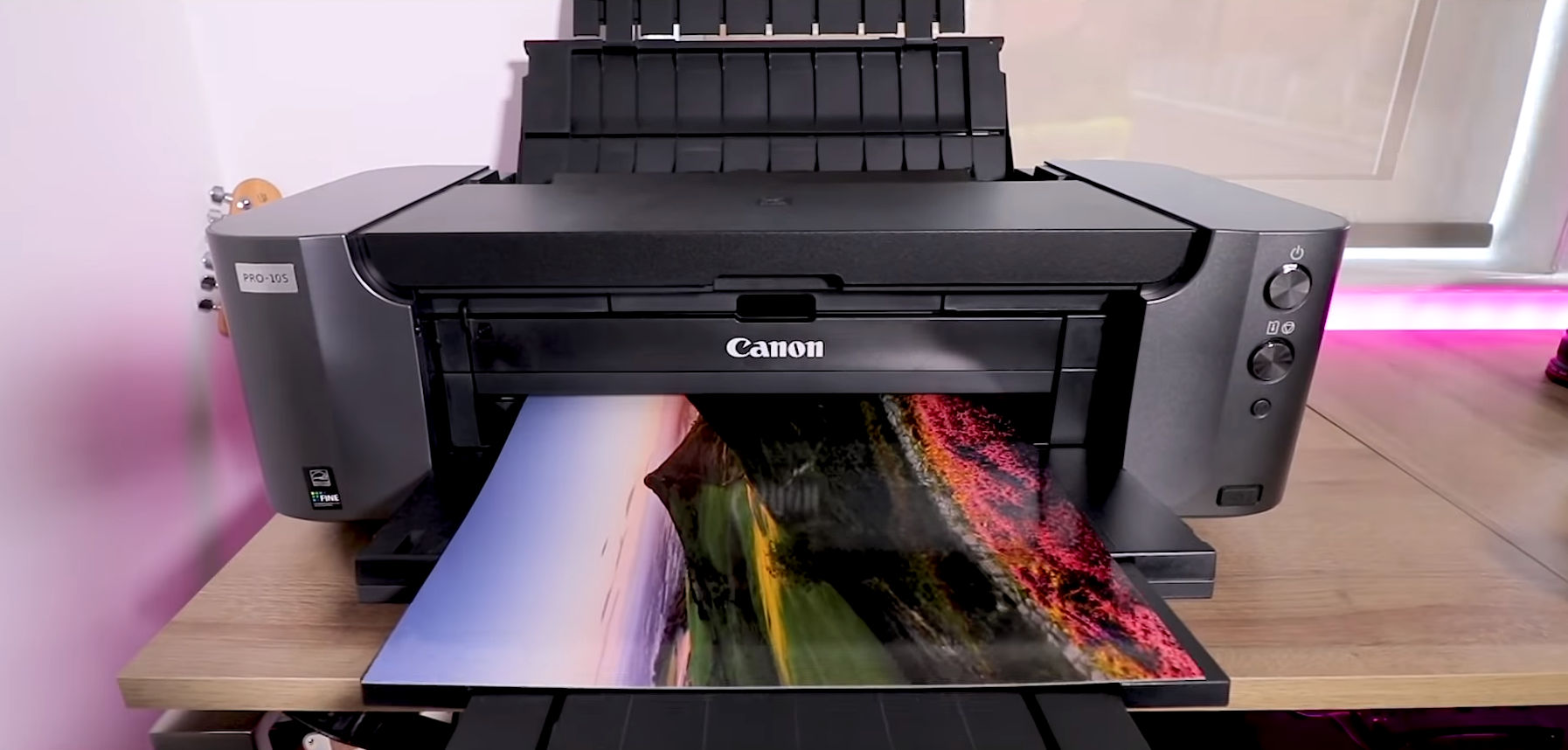 printer printing a photo