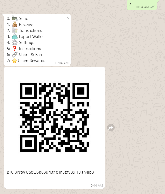 bitcoin whatsapp message