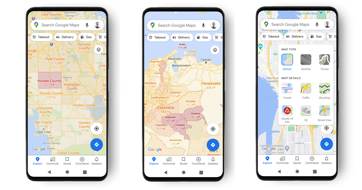 COVID-19: Google Maps To Start Using Colour Code To Promote Safety